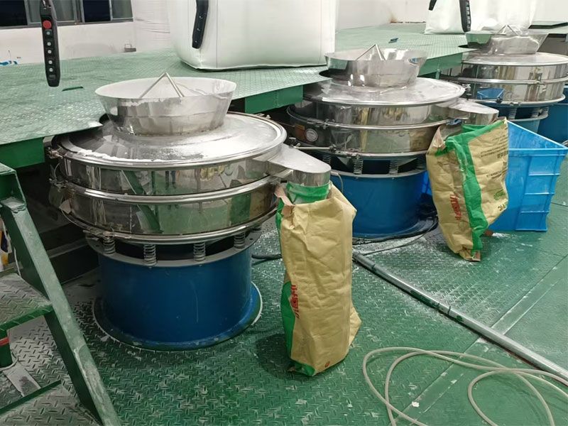 新材料原料篩分用超聲波現場