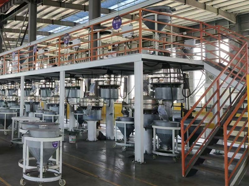 金屬粉末用階梯型篩分系統(tǒng)用戶現(xiàn)場