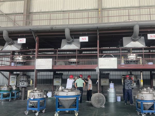 金屬粉末超聲波振動篩用戶現(xiàn)場