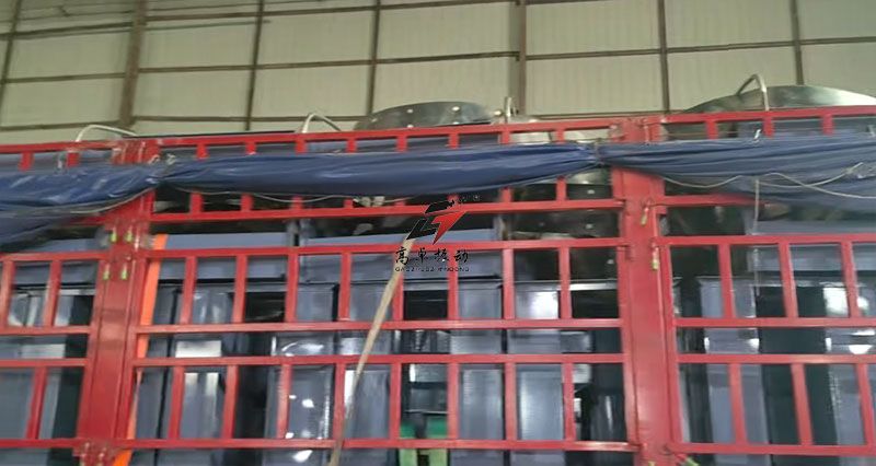 客戶訂購的TDTG26/23型斗式提升機(jī)裝車發(fā)貨